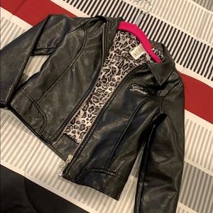 Girls Guess faux leather jacket